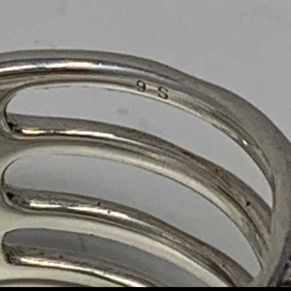 Monica Vinader Riva Waterfall Cocktail Diamond Ring Size 9 - Picture 8 of 10